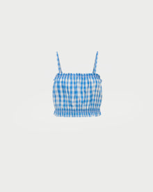 Color: Blue/Cream Gingham