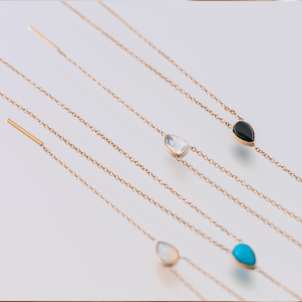 Women | Turquoise Stillwater Lariat | 14k Rose Gold