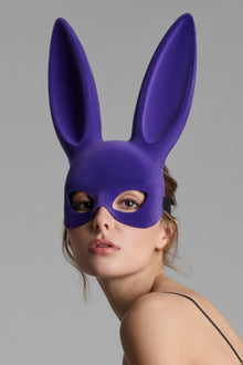 Velvet bunny mask - Les Fetiches | Purple