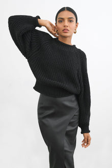 Lark Knit Sweater | Black