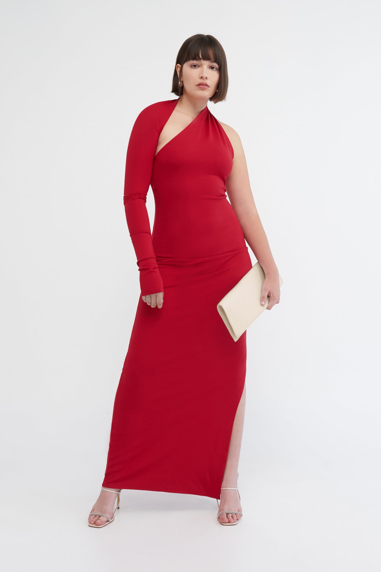 Manhattan Slit Gown | Red