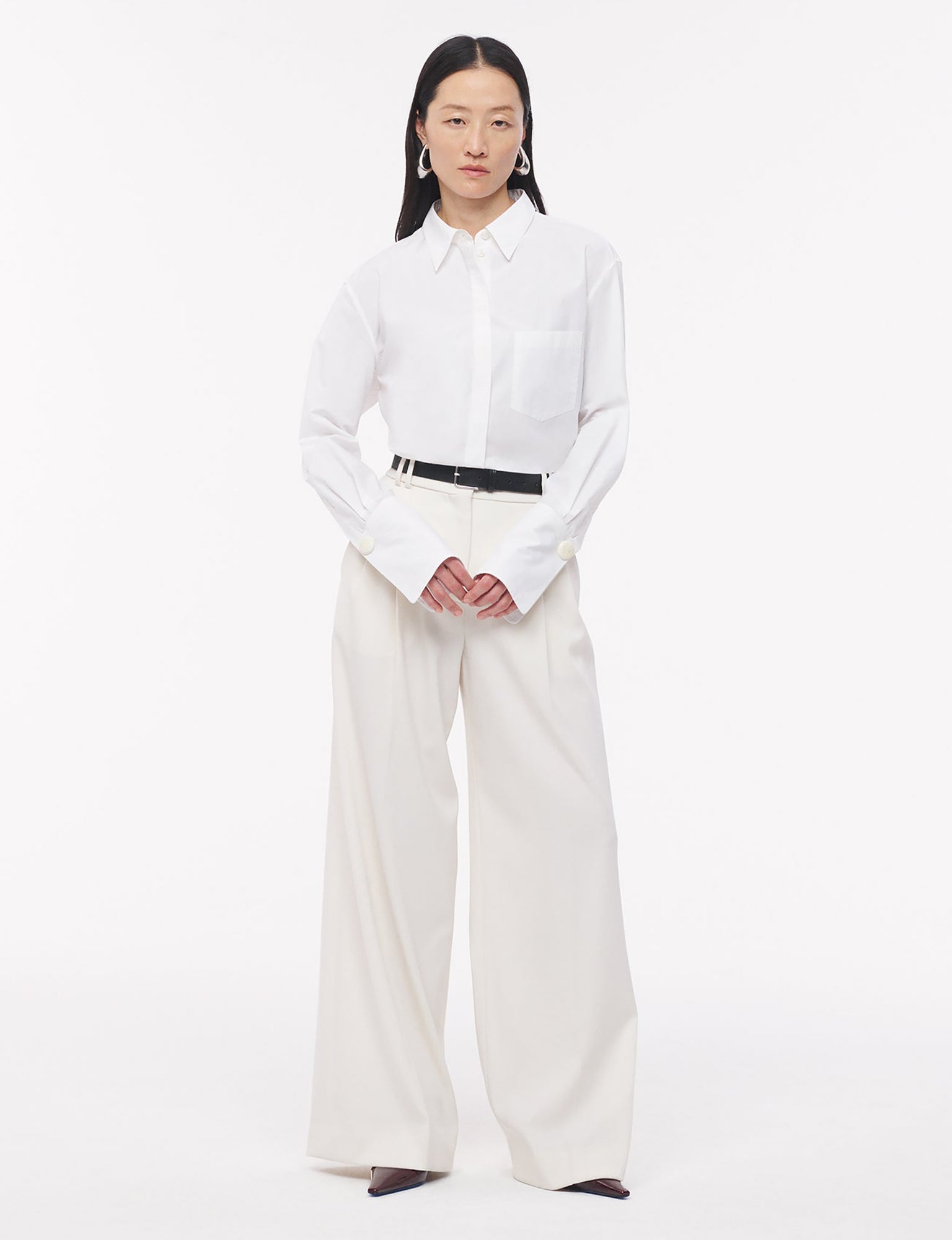 Men | Shirt With Glass Cufflinks | White