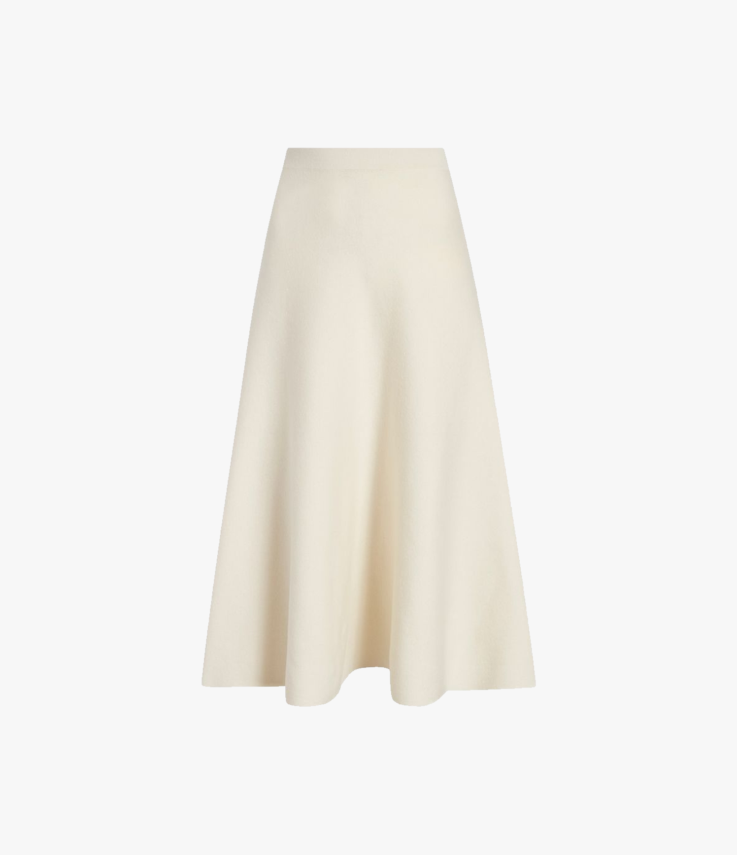 Women | Merino Wool Knit Skirt | Off White