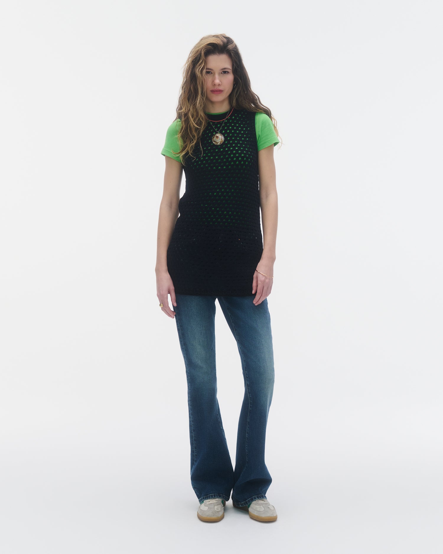 Womens | Mesh Tunic | Midnight