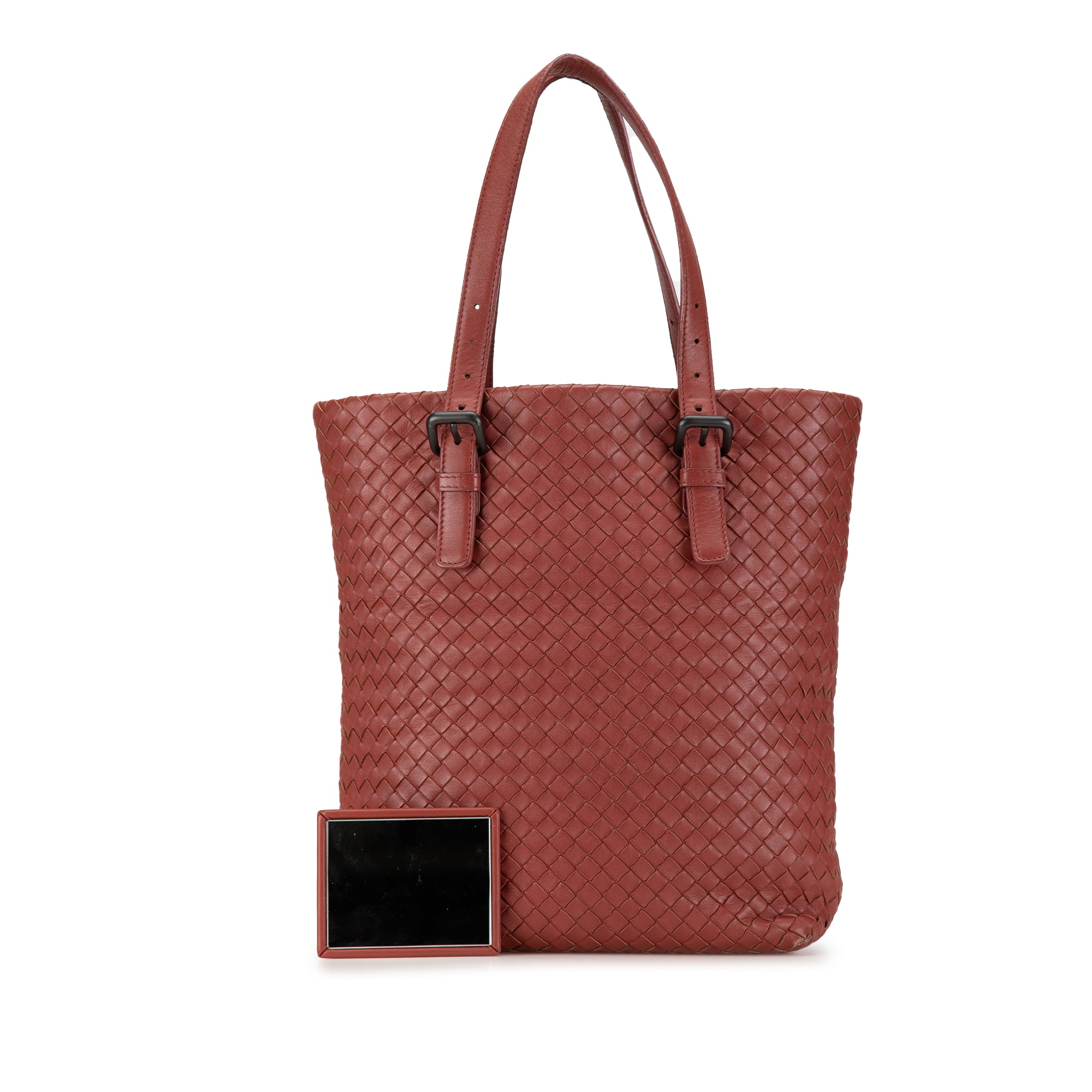 Bottega Veneta | Pre-Owned Intrecciato Tote | Red/Indian Red