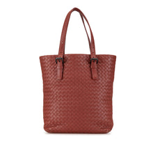 Bottega Veneta | Pre-Owned Intrecciato Tote | Red/Indian Red