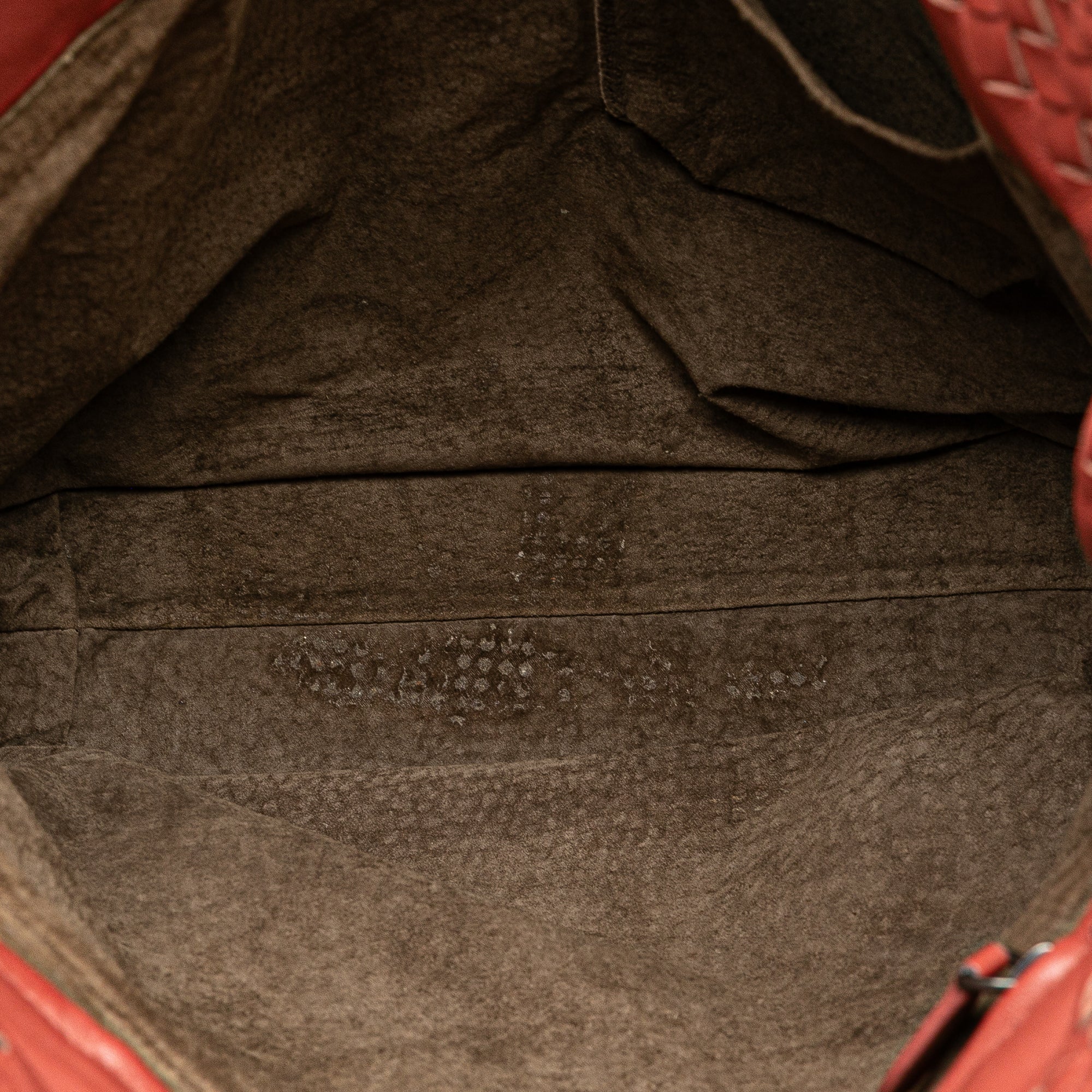 Bottega Veneta | Pre-Owned Intrecciato Tote | Red/Indian Red