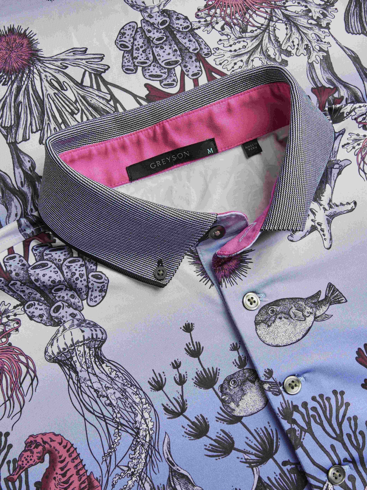 Men | Poison Coral Polo | Seahorse