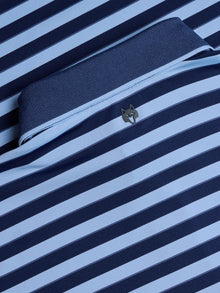 Men | Wolastoq Polo | Maltese Blue/Delphinium/Falcon