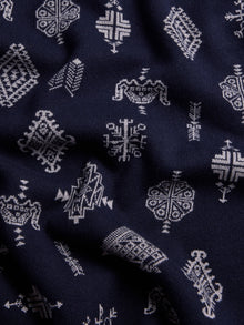 Men | Woven Spirits Shawl Collar Sweater | Maltese Blue