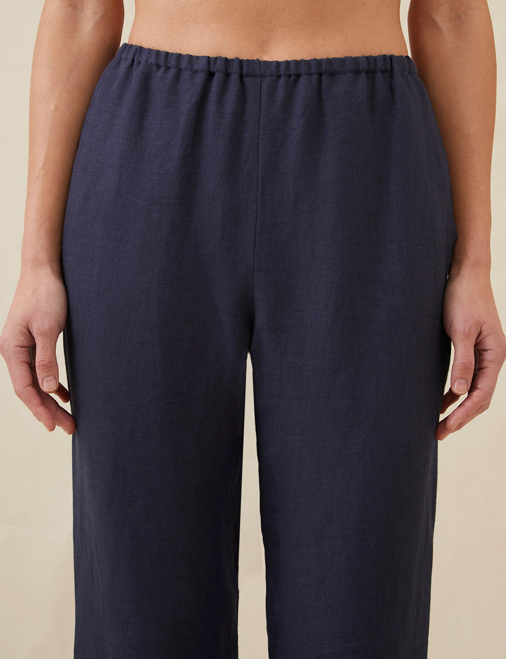 Womens | The Cocktail Pants in Linen | Midnight