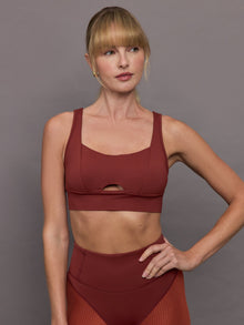 Verve Longline Bra | Terracotta