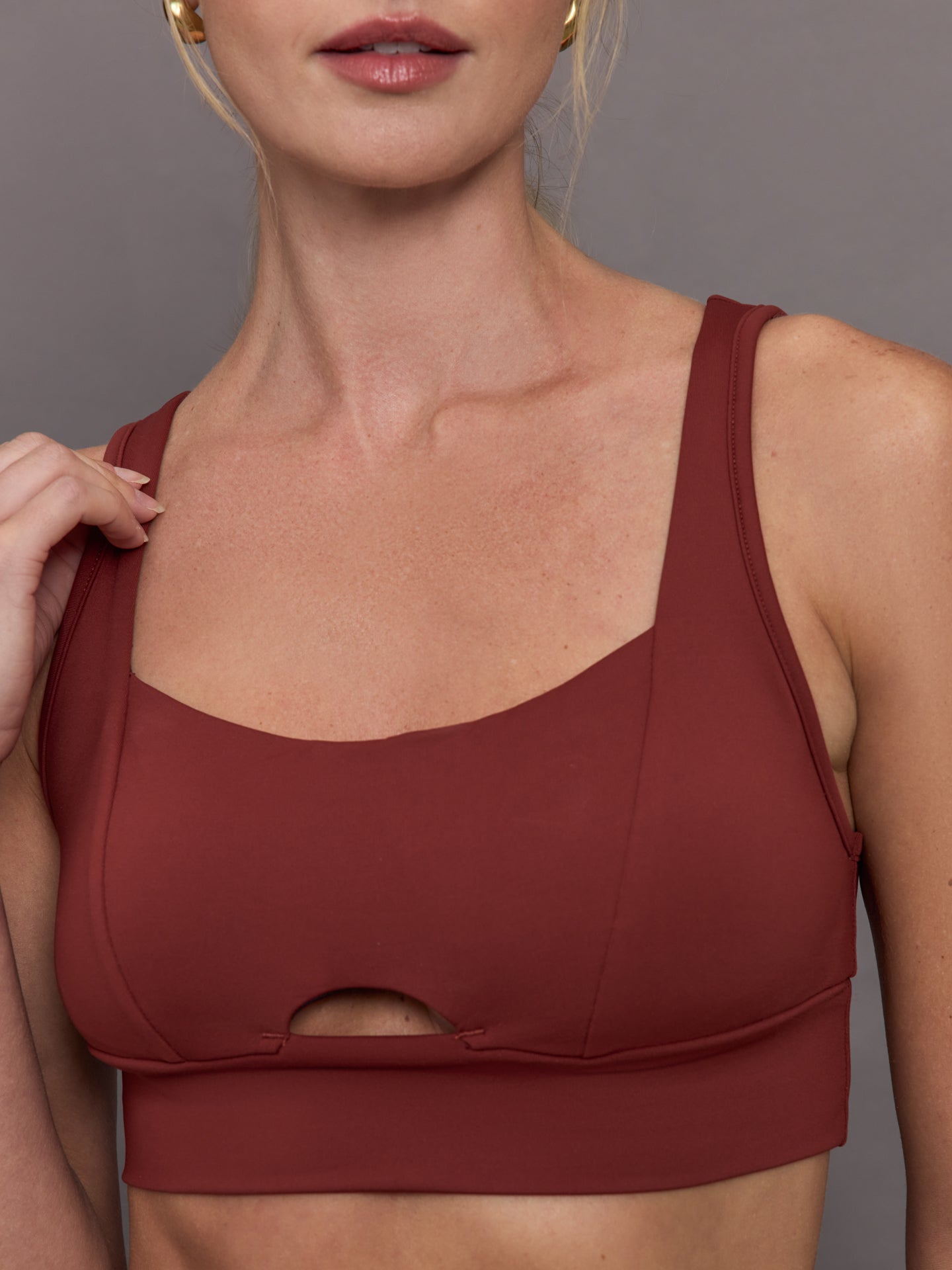 Verve Longline Bra | Terracotta