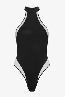 Halter-Neck One-Piece Swimsuit - Minuit | Black