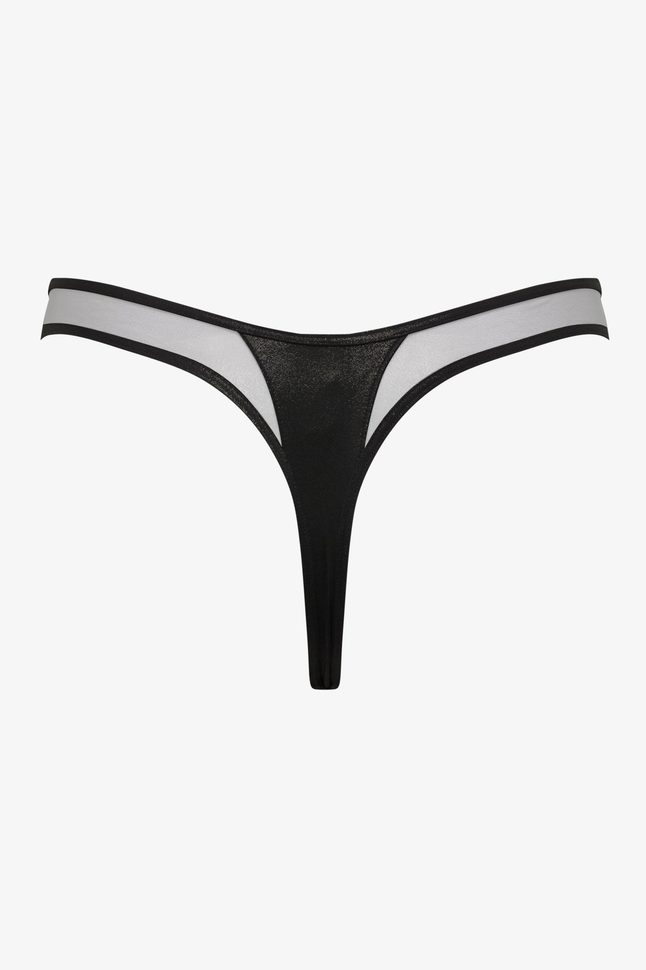 High-cut thong bikini bottom - Minuit
