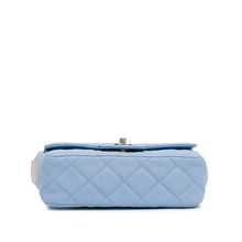 Chanel | Pre-Owned CC Quilted Caviar Single Flap | Blue/Light BlueBrown/Beige