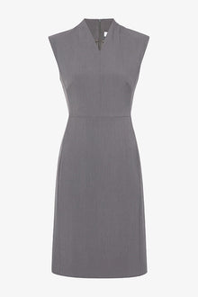 Packshot image of the Aditi Dress in Steel Gray | Exclude