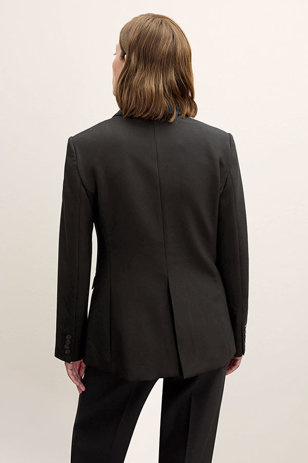back image of a woman wearing the kati jacket in black | Exclude | Grid Hover