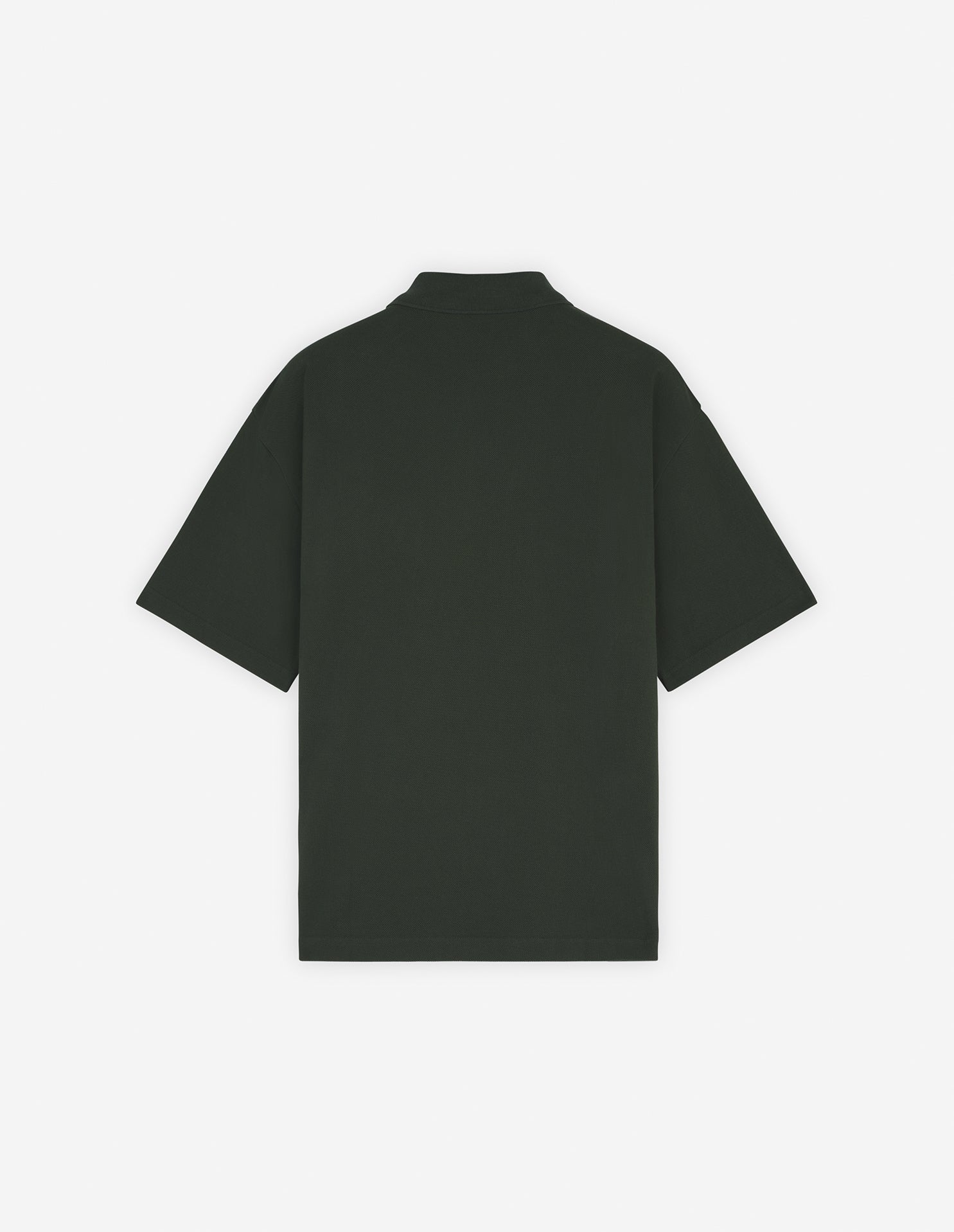 Mens | Bold Fox Head Patch Oversize Polo | Ranger Green