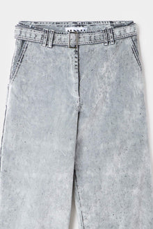 Belted Oversize Pants | Women | Light Grey