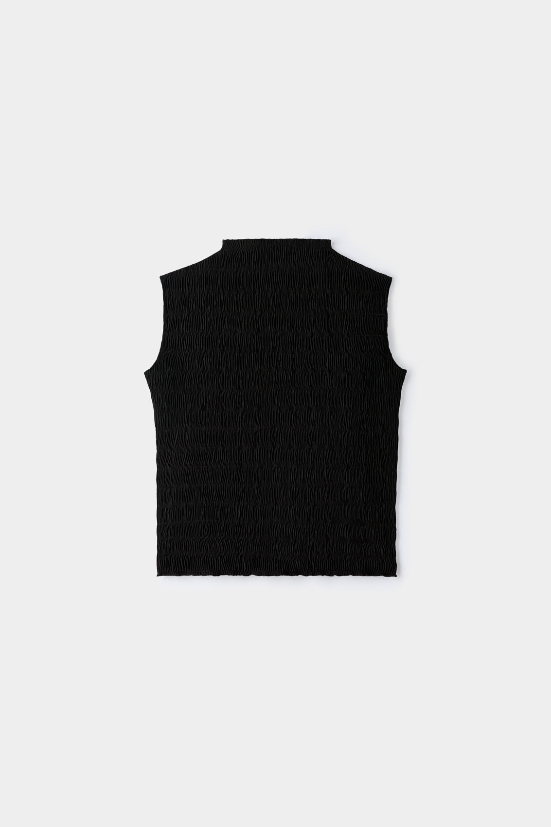 Frise' High Neck Sleeveless Top | Women | Black