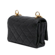 Chanel | Pre-Owned Mini Quilted Calfskin Pearl CC Accordion Flap | Black