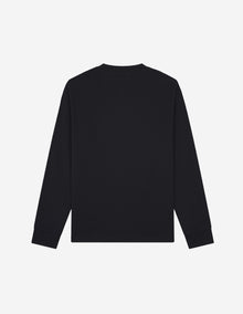 Mens | Maison Kitsune | Barbour Fox Head Long-Sleeve Cotton Tee-Shirt | Black