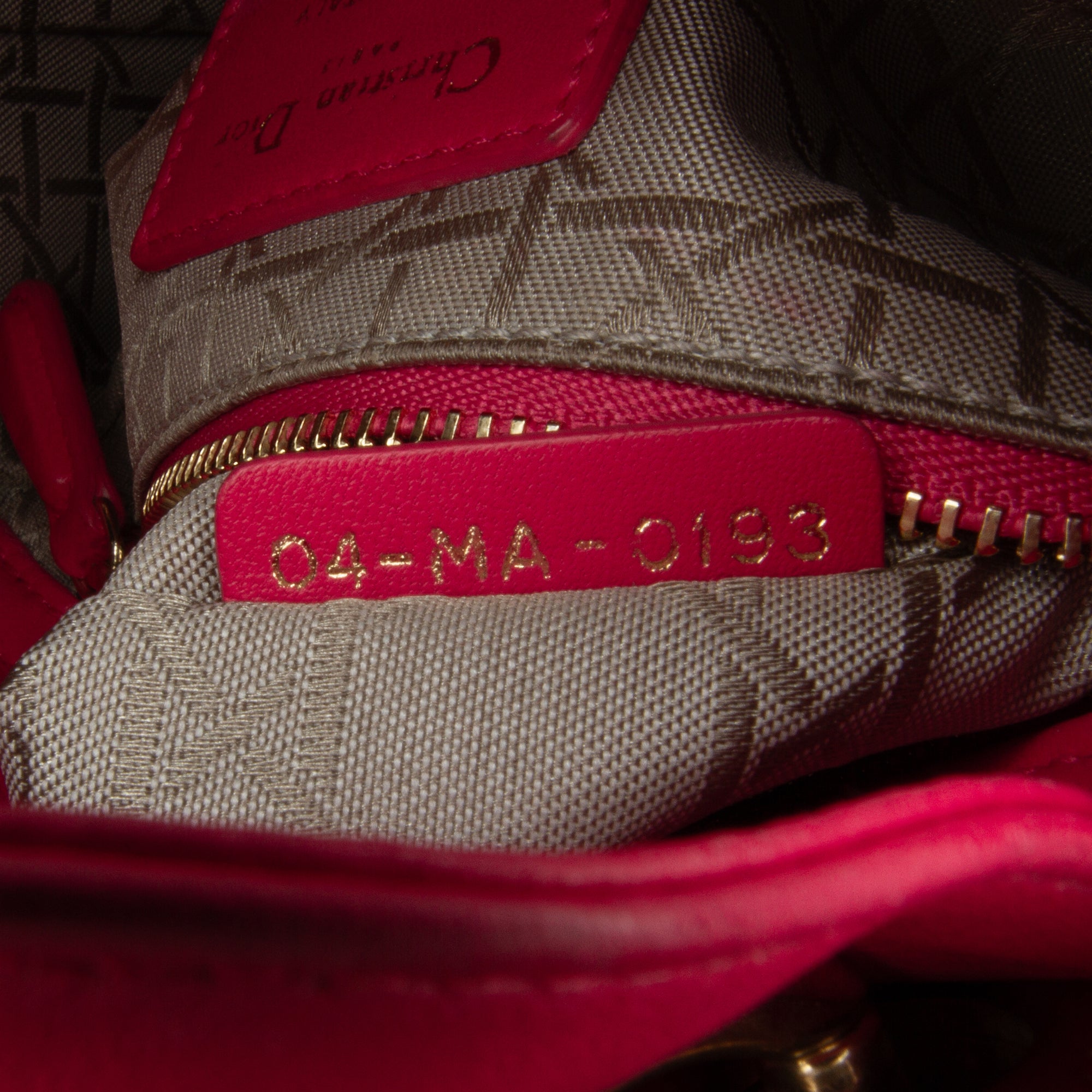 Dior | Pre-Owned Mini Lambskin Cannage Lady | Pink