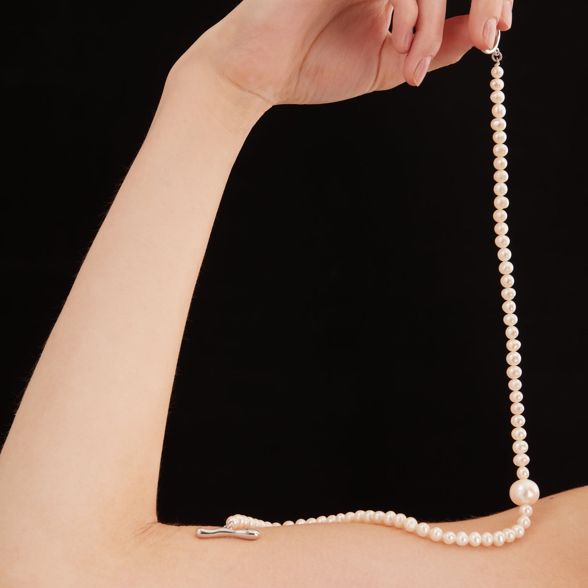 Shinju Necklace | Sterling Silver | Freshwater Pearls