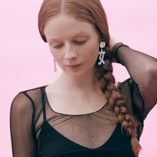 Nuren Earrings | Silver | Mother of Pearl