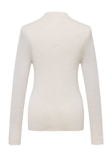 Machine Washable Wool Seamless Base Layer Top | Beige