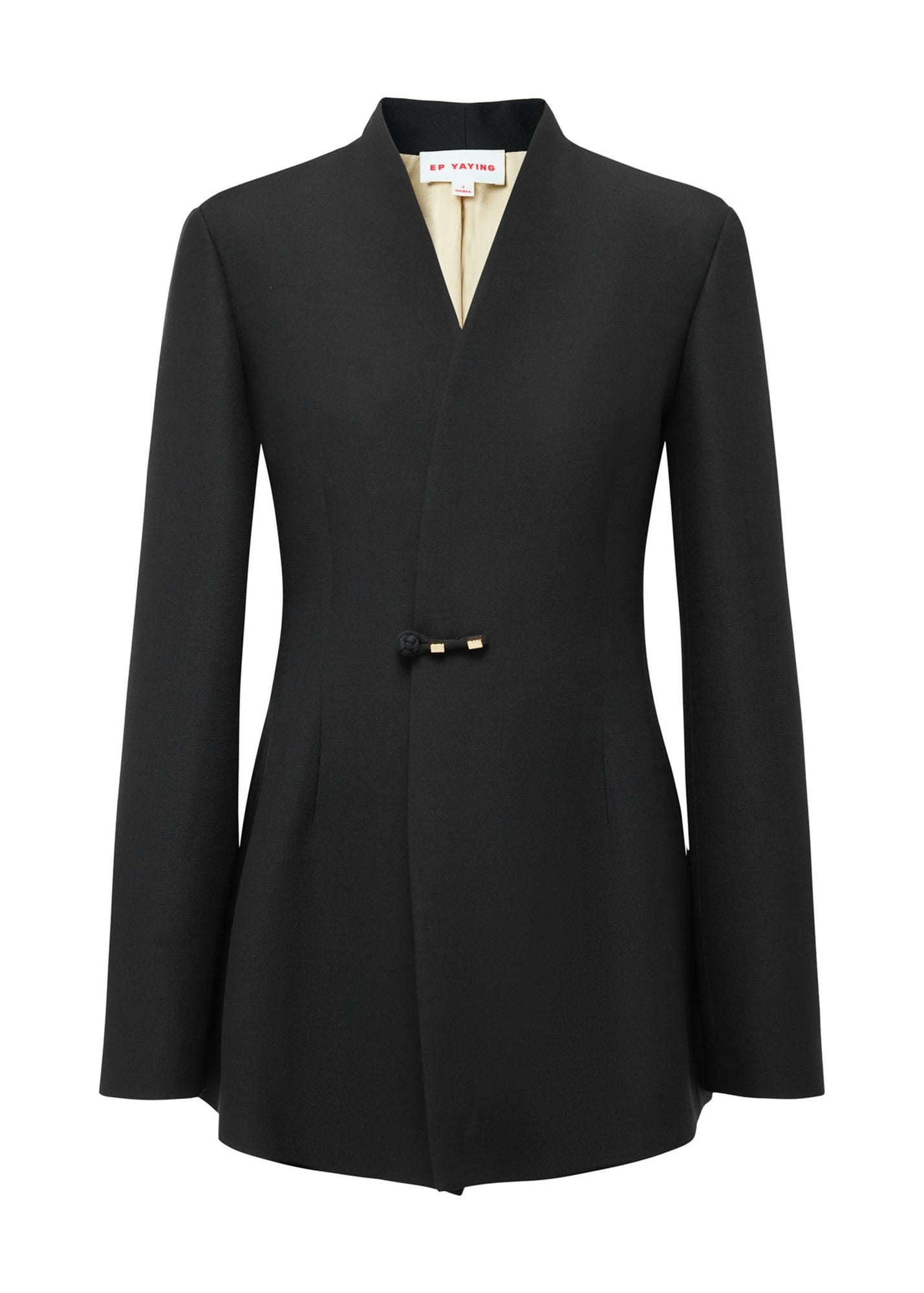 Mandarin Collar Jacket | Black