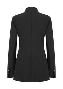 Mandarin Collar Jacket | Black