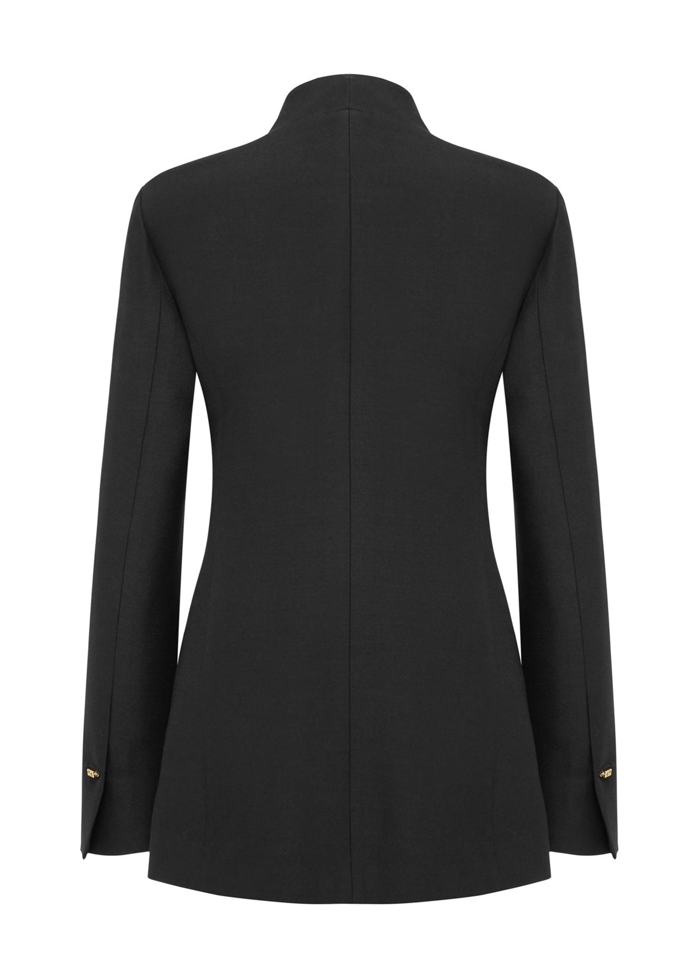 Mandarin Collar Jacket | Black