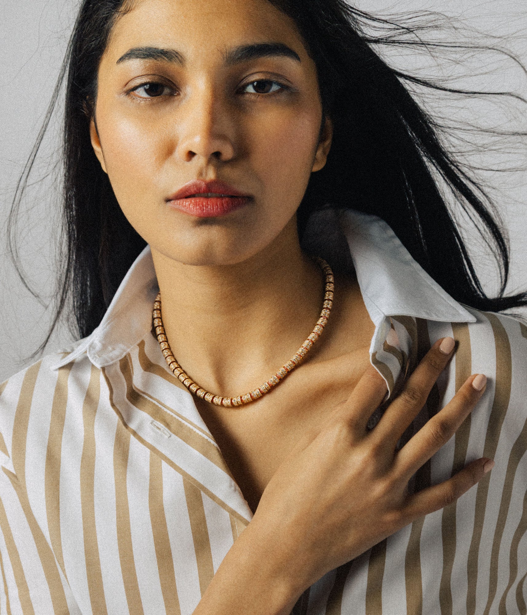 Manon Slider Necklace | Coral