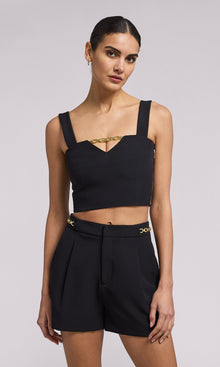 Marcie Crepe Top | Black