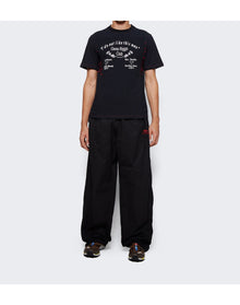 Marine Serre | Men | Regenerated Moon-panel Graphic T-shirt | Black