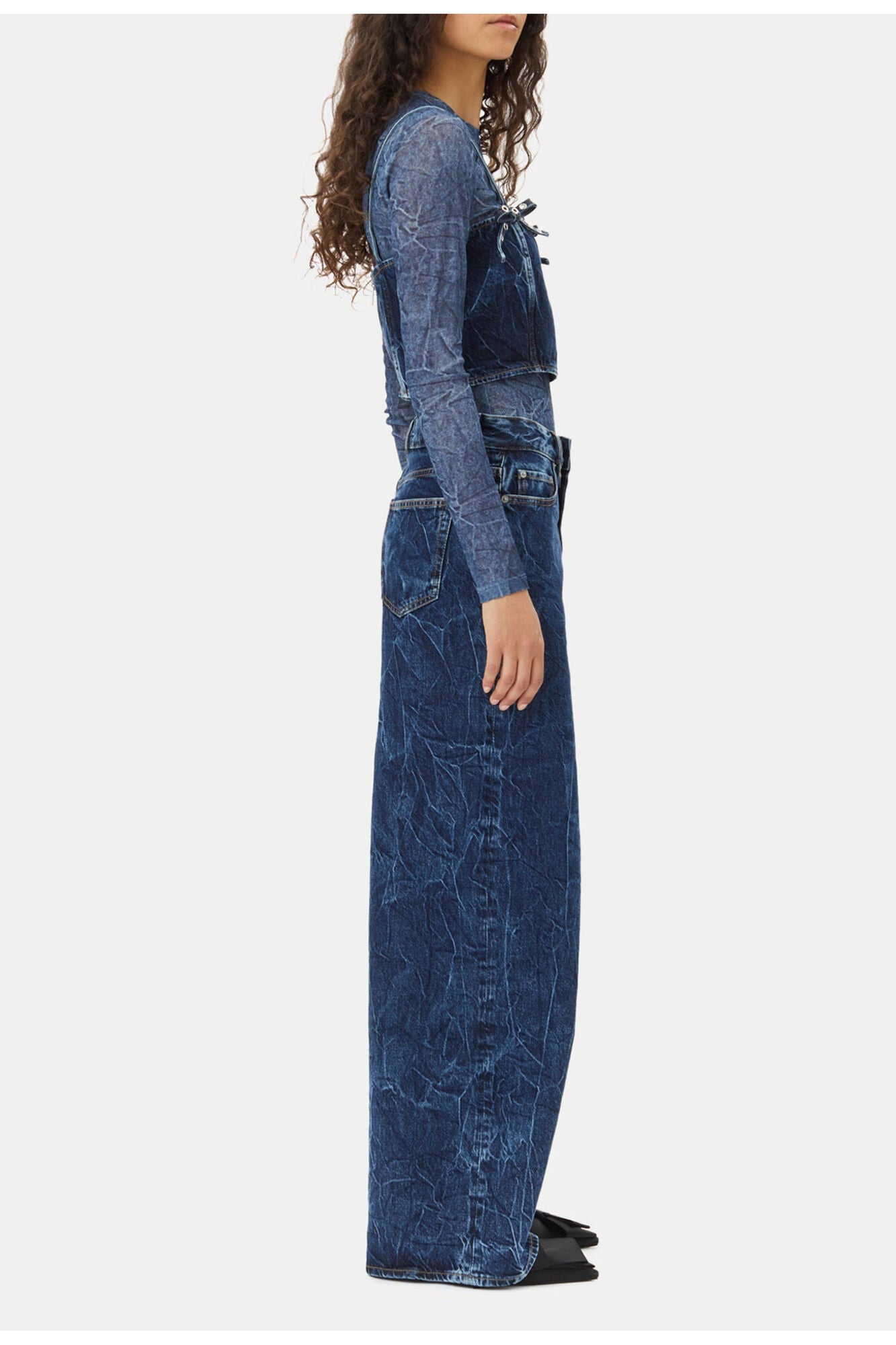 Marri Jeans in Dark Denim | Mid Blue Stone