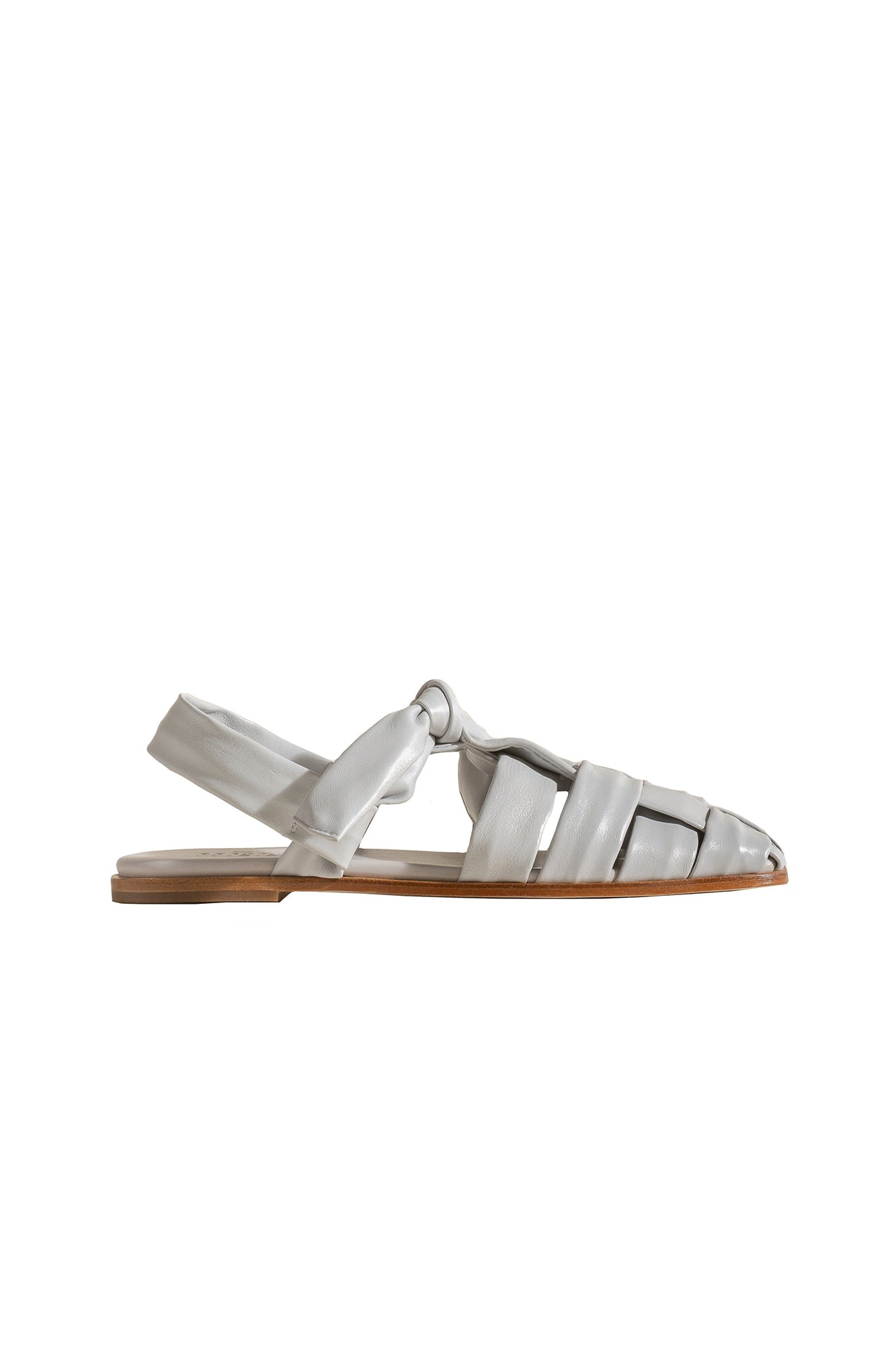 HEREU Benal White Leather Sandals