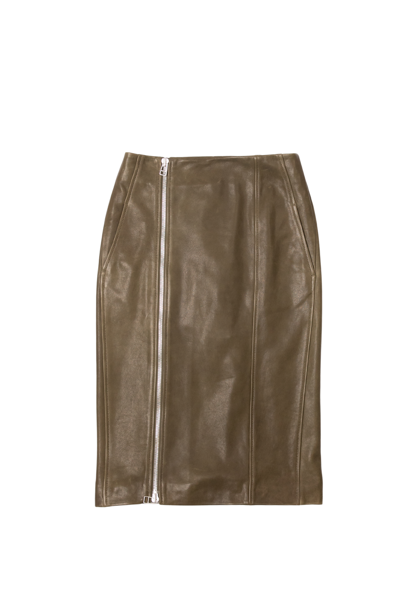 Petar Petrov | Leather Zip Up Skirt