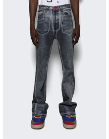 Members of the Rage | Men | Denim Flare Jeans | Blue x Acid Wash