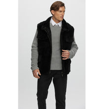 Men | Sheared Select Shearling Vest | Black