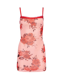 Mesh Mini Dress | Pink Rose