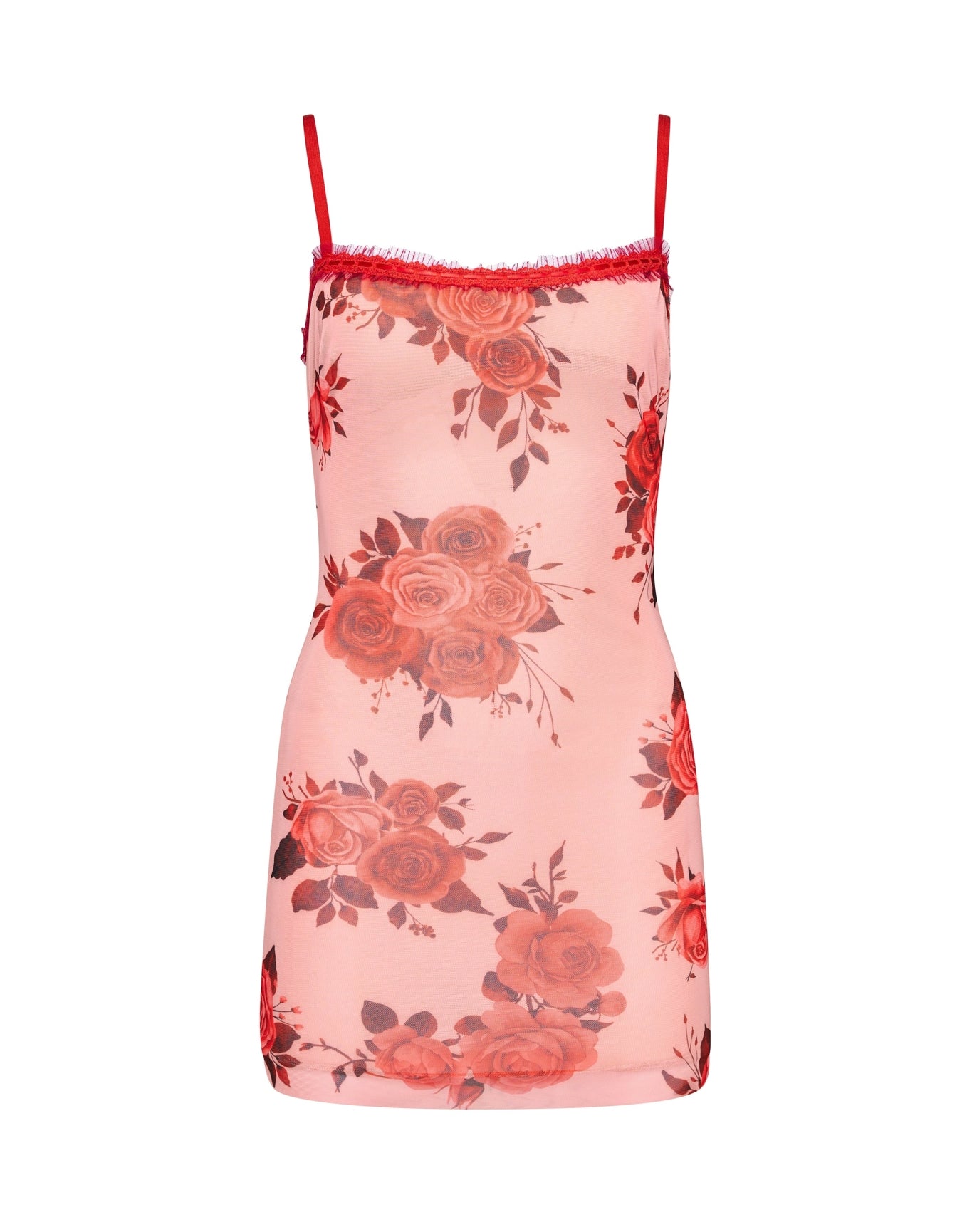 Mesh Mini Dress | Pink Rose