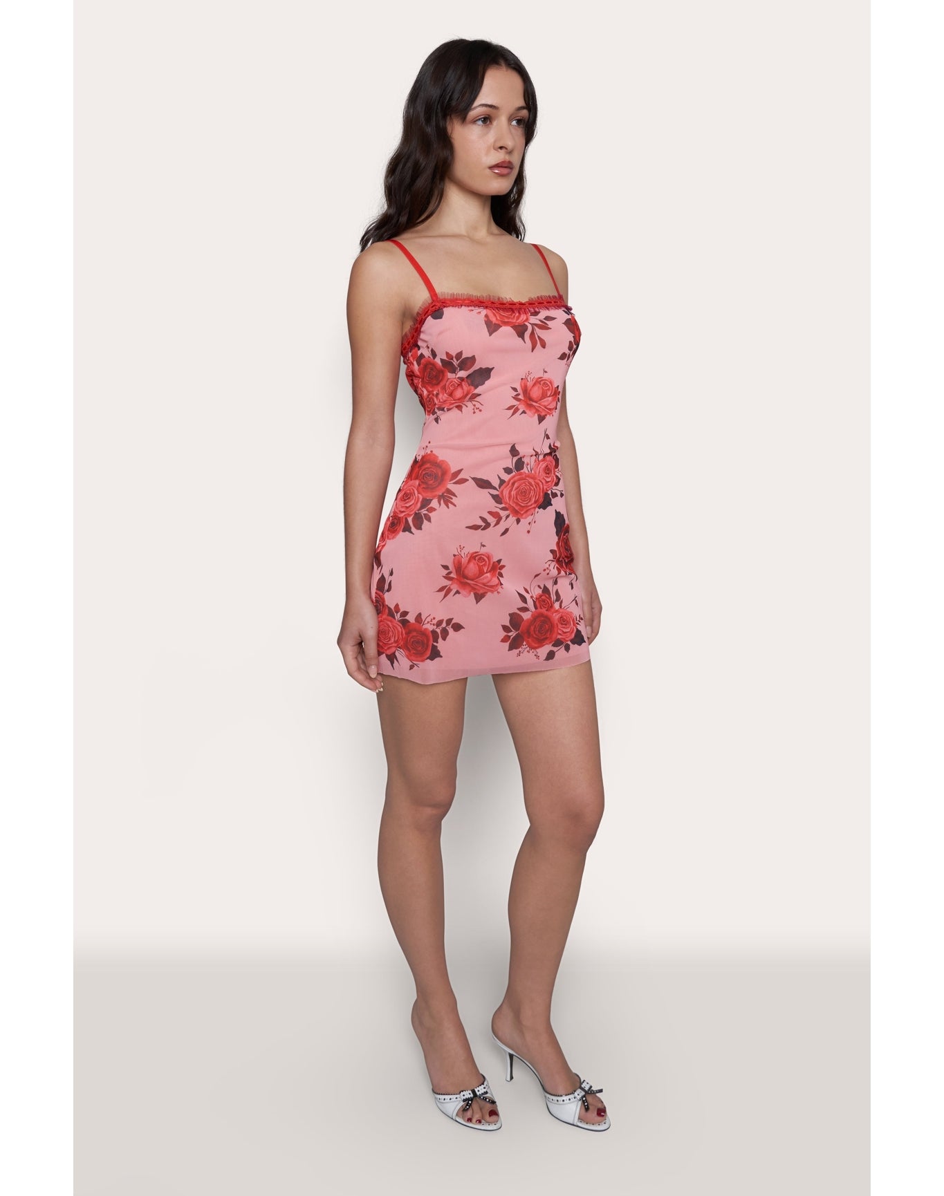 Mesh Mini Dress | Pink Rose