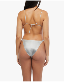 Micro Triangle Bikini Top | Silver