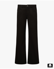 Mid Rise Slim Straight Pant | Black
