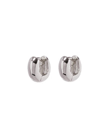 Mini Mirabella Huggies (9mm) - Silver | Plated Silver