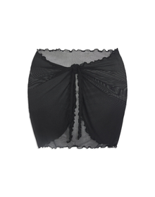 Mini Power Mesh Sarong | Black