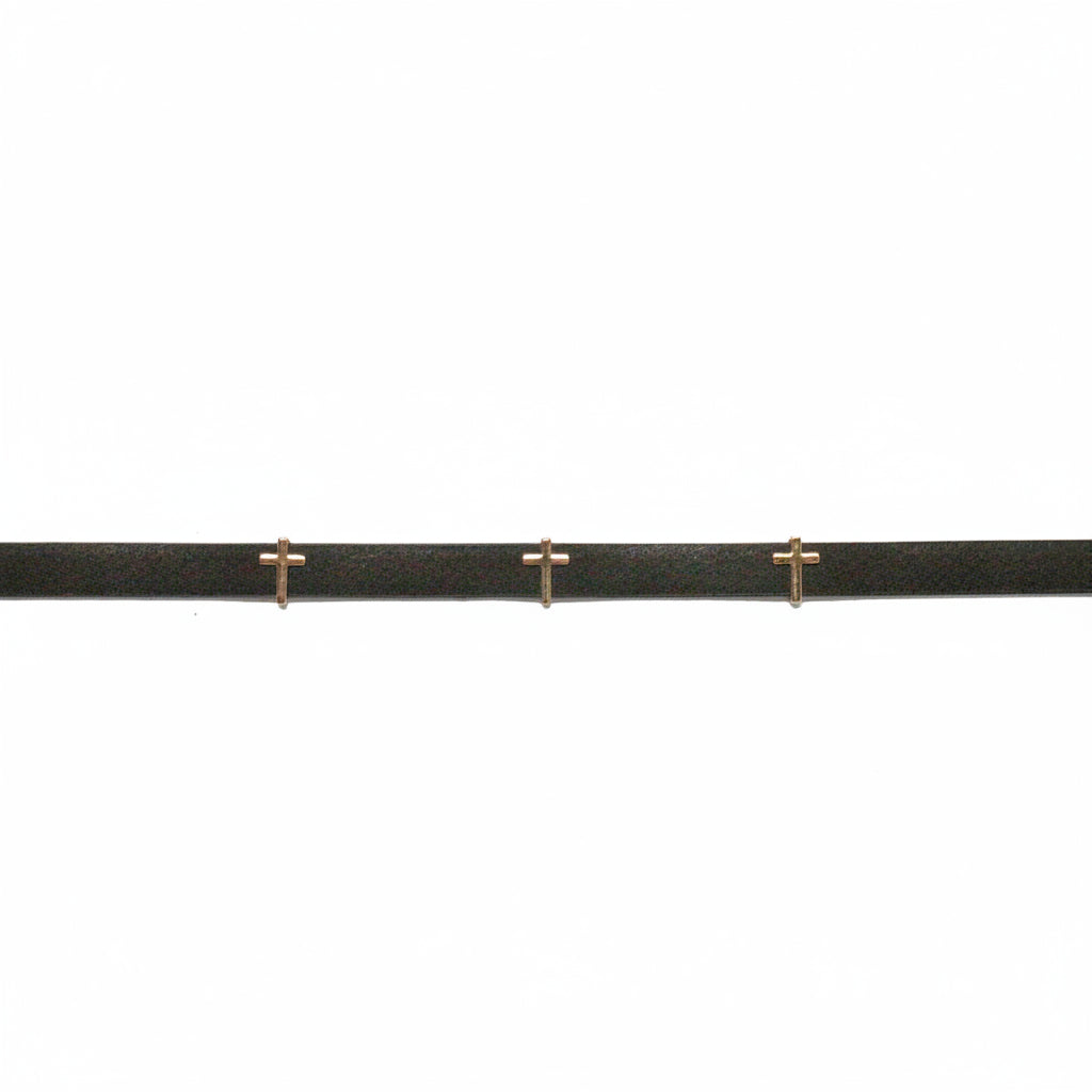 Mini Cross Choker | Gold-Plated